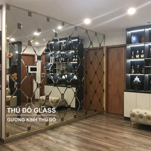 Gương ốp tường trang trí, kính thủy trang trí ốp tường